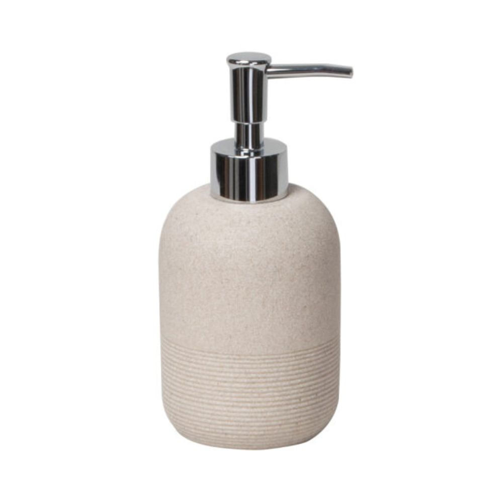 Porta Sabonete Líquido Bege Cimento Texturizado Coisas e Coisinhas